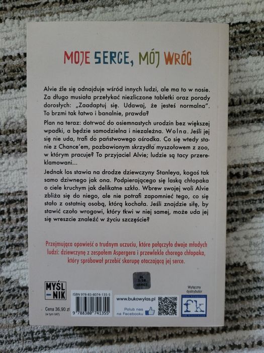 Książka ,, Moje serce, mój wróg" A.J. Steiger