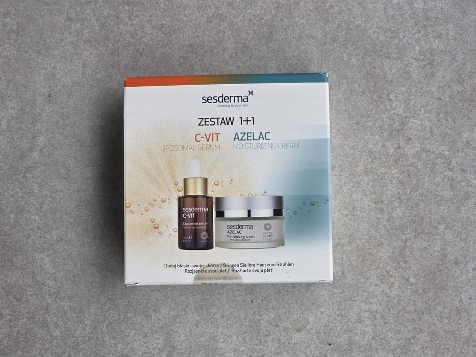 Sesderma C-vit zestaw azelac serum i krem
