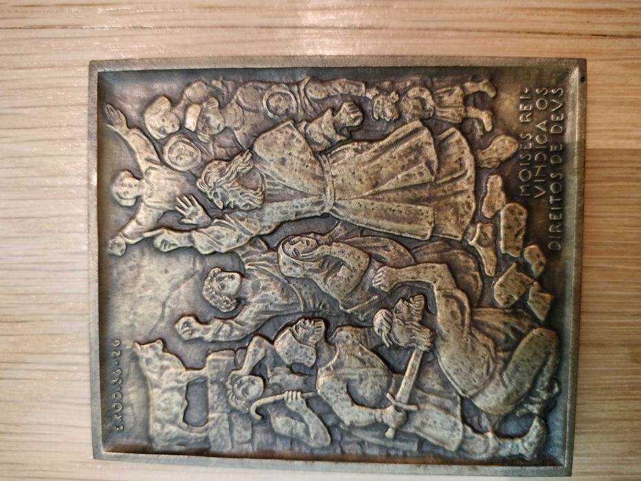 Placas em bronze Justiça