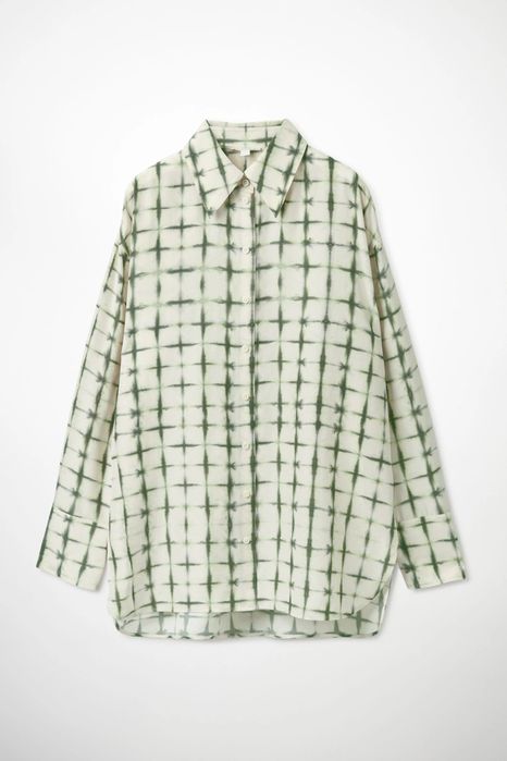 100 % шовк. Шовкова сорочка СOS. Рубашка COS шелк.Шелковая рубашка COS