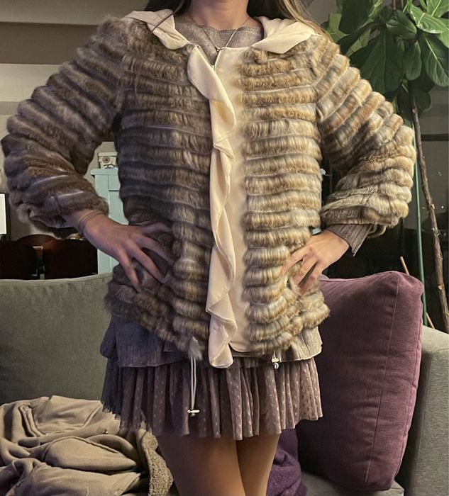 Casaco pelo coelho purificacao garcia