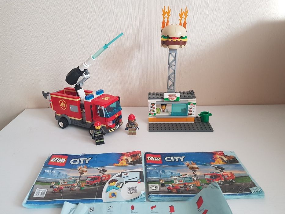 Конструктор Lego Пожар в бургер кафе