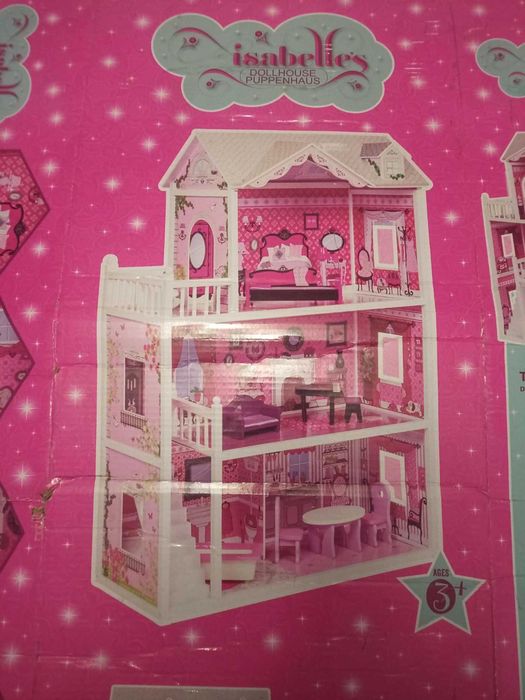 Domek dla lalek drewniany Isabelle's Dollhouse 3+