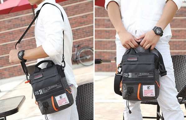 Мужская сумка мессенджер для планшета айпада в спортивном стиле