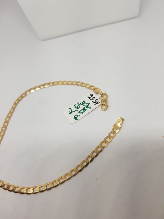 Złota bransoletka splot pancerka złoto 585 Długość 19cm