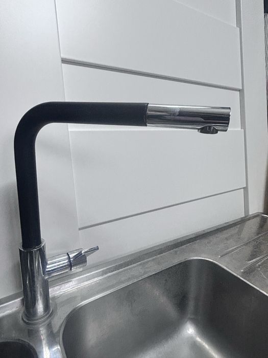 Zlew dwukomorowy Ikea z baterią