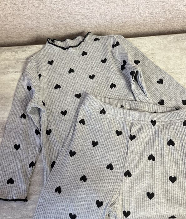 Легкий комплект у рубчик,лосини і лонгслів 92р