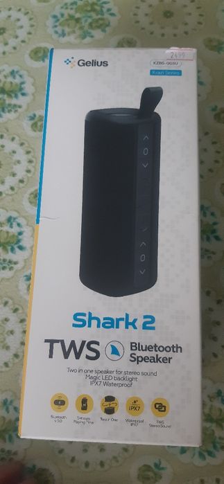 Колонка bluetooth Gelios by Krazy Shark2(kzbs-003u)