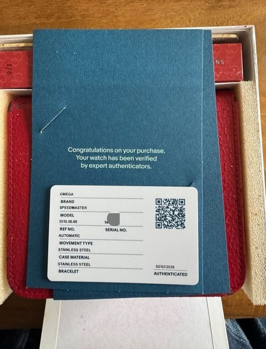 Omega Speedmaster Reduced Automático – ref. 3510.50 – Conjunto completo