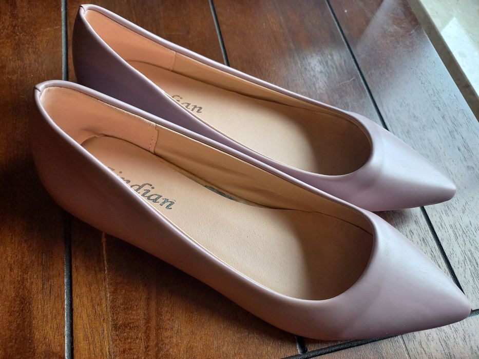 Liliowe botki r.40 nowe