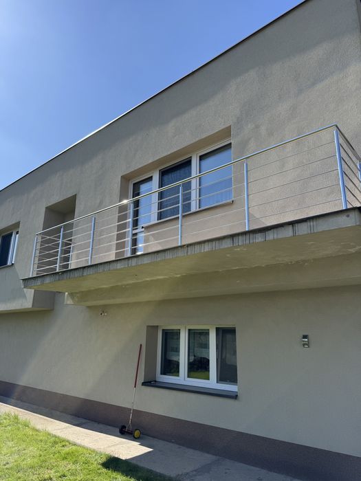 Barierka Balustrada Schodowa Nierdzewna Szkło Poręcz Schody