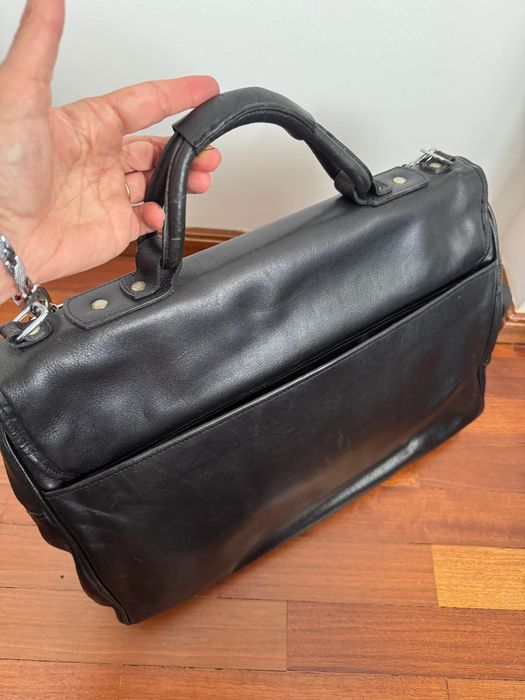 Bolsa executiva masculina de couro