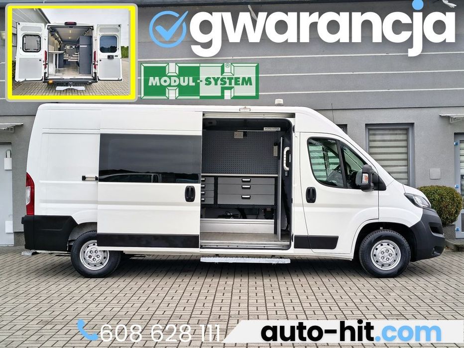Peugeot Boxer  L3H2 Warsztat Modul-System Przetwornica 230V HAK 140KM Gwarancja