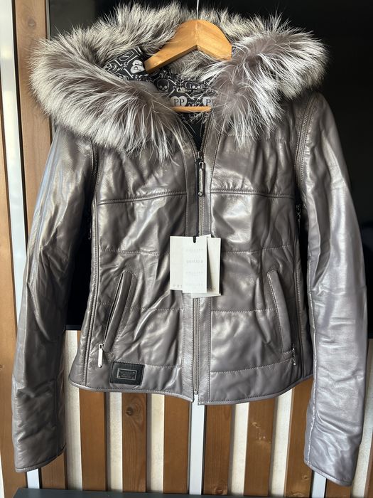 Жіноча Шкіряна куртка Phillipp Plein