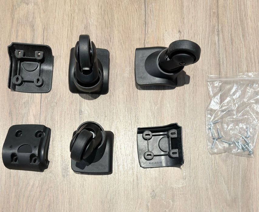 Conjunto Amazon de 3 rodas de reposição para mala de viagem