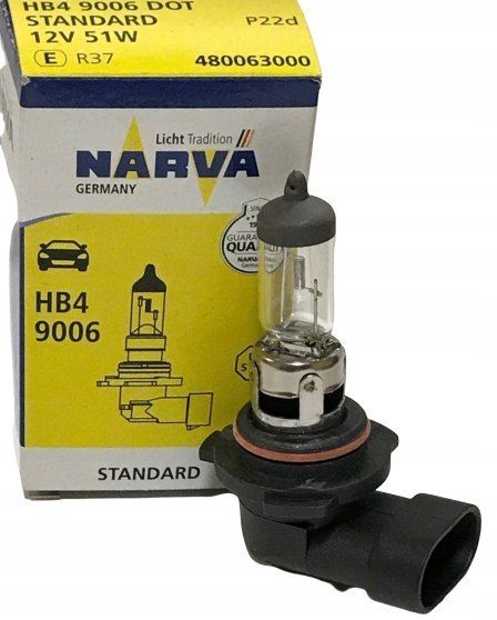 Żarówka Samochodowa Hb4 51W Halogenowa Narva 48006