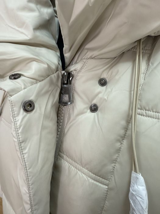 Женский удлиненный пуховик CLASNA полномерный, большие размеры