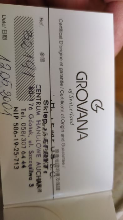 Zegarek Grovana of Switzerland