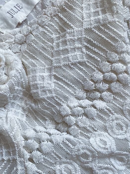 жіноча мереживна біла блузка вінтаж