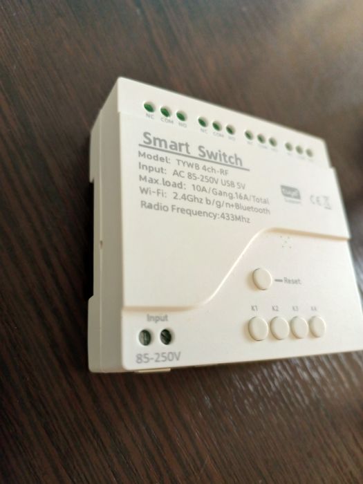 Wi-Fi реле Tuya Smart Switch (TYWB 4ch-RF)