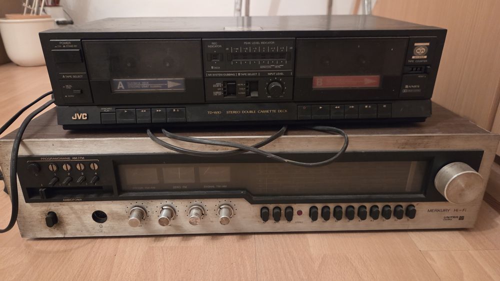 Unitra merkury amplituner jvc magnetofon