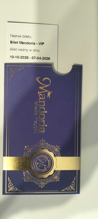 Bilet wstępu do Parku rozrywki MANDORIA