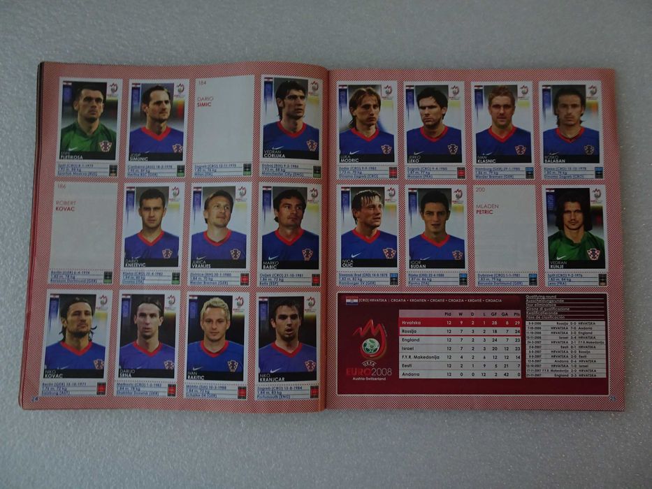 Caderneta de cromos de futebol Euro 2008 Panini (Tem 370 cromos)