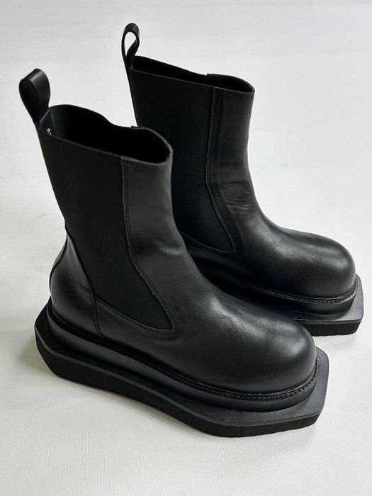 Rick Owens platform boots black черевики чоботи чорні ботинки черные