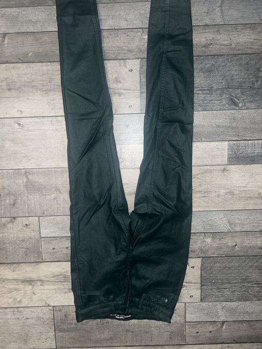 Woskowane spodnie stradivarius xs