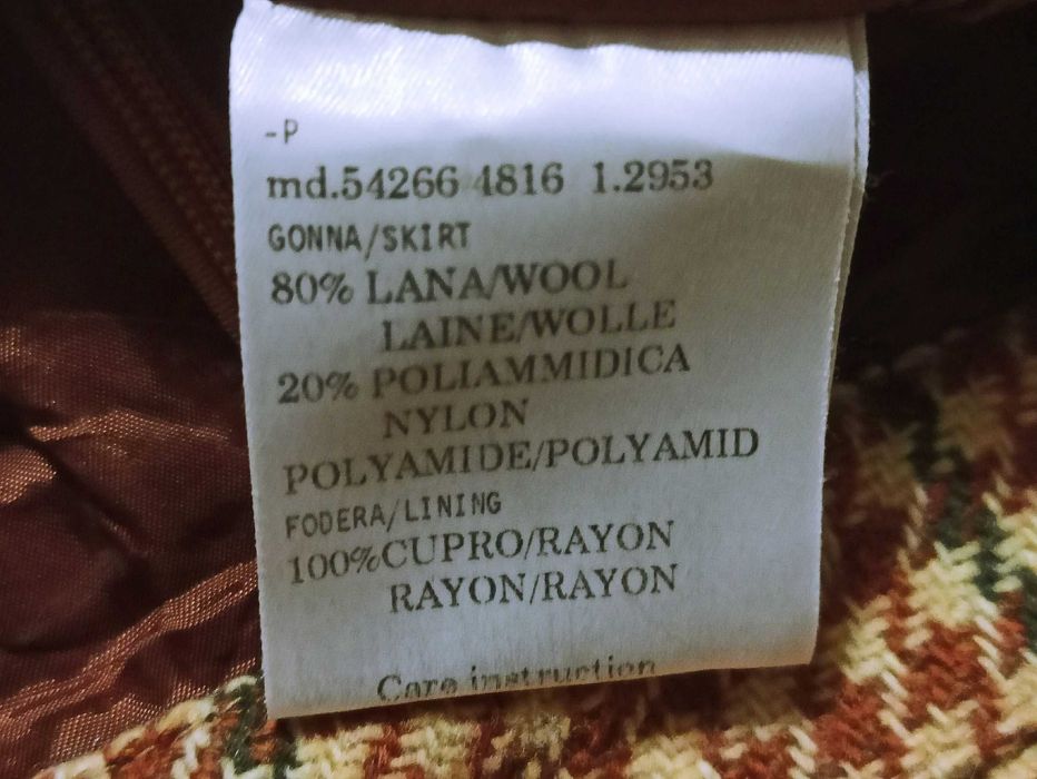 Юбка шерстяная в гусиную лапку Gai Mattiolo