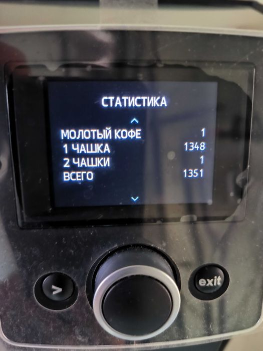 Кавомашина Nivona 820 статистика 1351 чашка