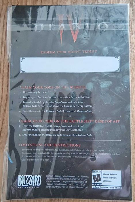 Dla kolekcjonerów: Dla Diablo IV - e-przedmiot Bound Faith