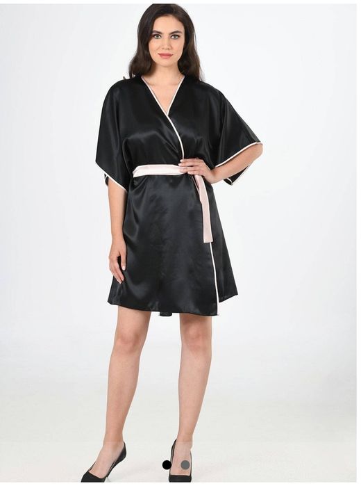 Подарунковий комплект сорочка-комбінація та халатик