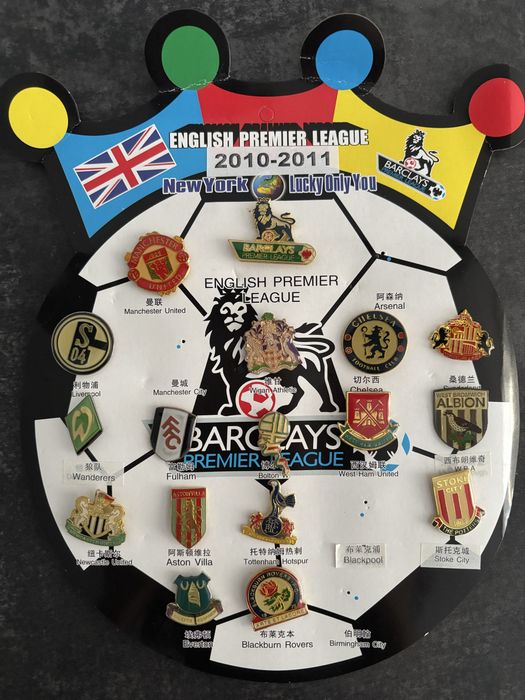 Велика колекція футбольних значків (пінів) – UEFA, Premier League, Serie A, UPL