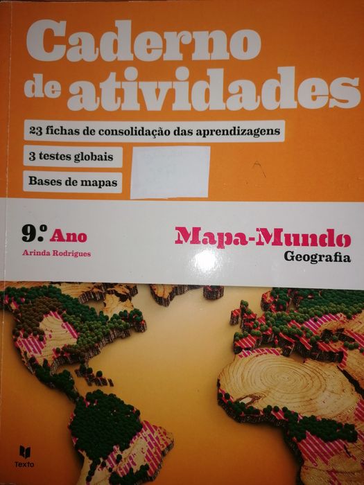 Caderno de Atividades Mapa Mundo Geografia