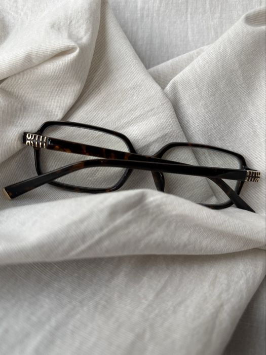 Oprawki korekcyjne okulary szyltkretowe tortoise kompletne ze szkłami