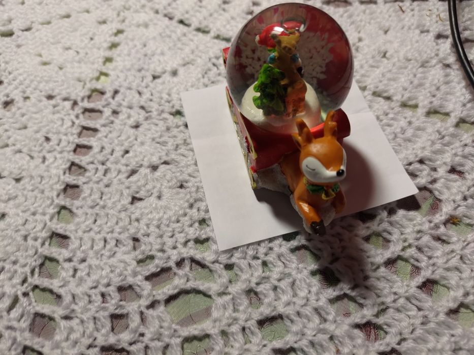 Новорічна різдвяна статуетка санчата Merry Christmas