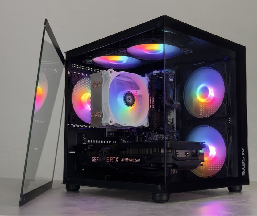 Ігровий корпус акваріум + 5 Rgb кулерів