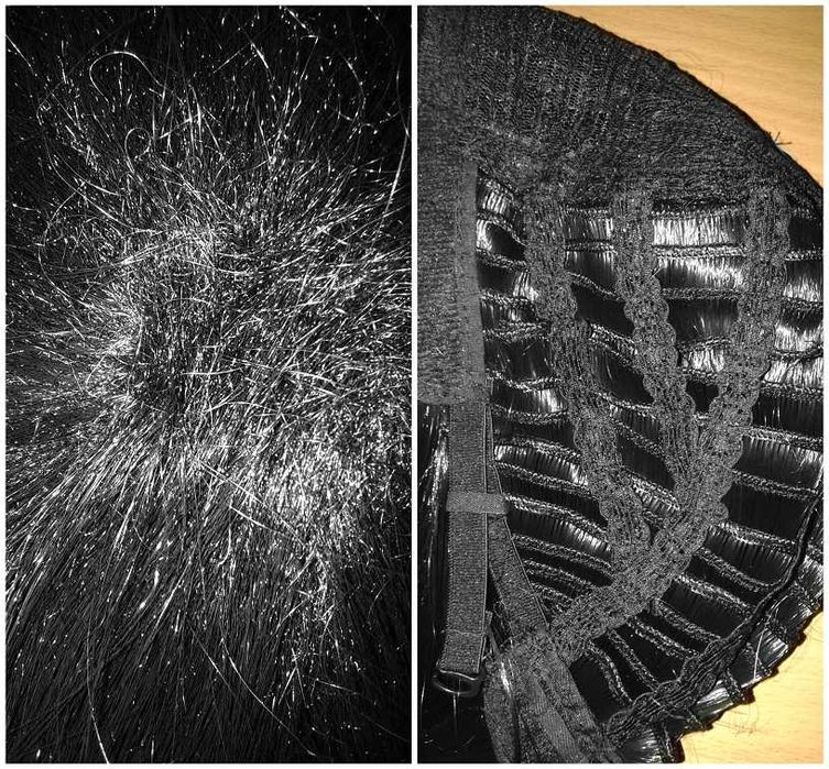 Męska krótka czarna peruka z grzywką cosplay wig czarny krótki wig