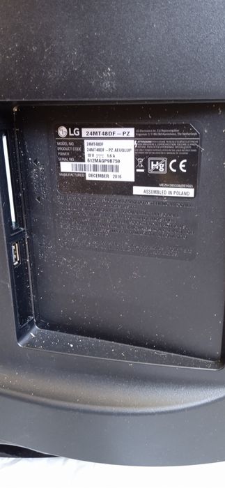 TV LG 24pol nunca utilizada