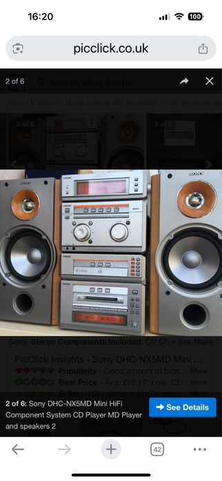 Музичний центр sony DHC NX5MD