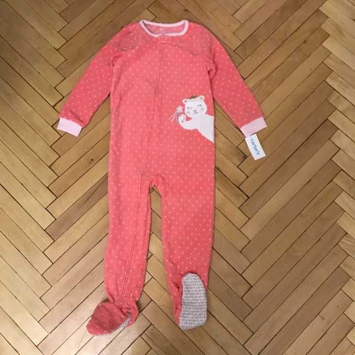 Флісова піжама сліп ромпер пижама Carters 3, 4, 5, 6, 7