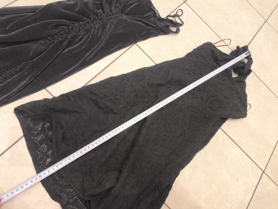 Zestaw 2 x sukienka mała czarna Zara Bershka s 36