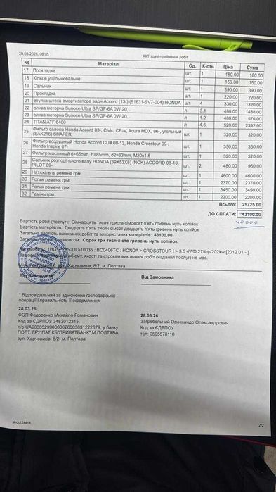 Хонда кростур 3.5 газ/бензин