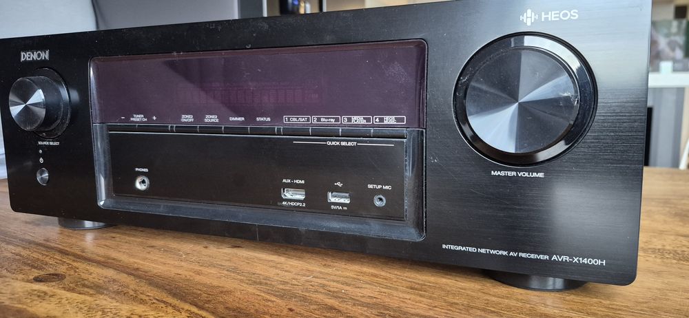 Amplituner kina domowego 7.2 Denon AVR-X1400H 4K HEOS Dolby Atmos HDMI