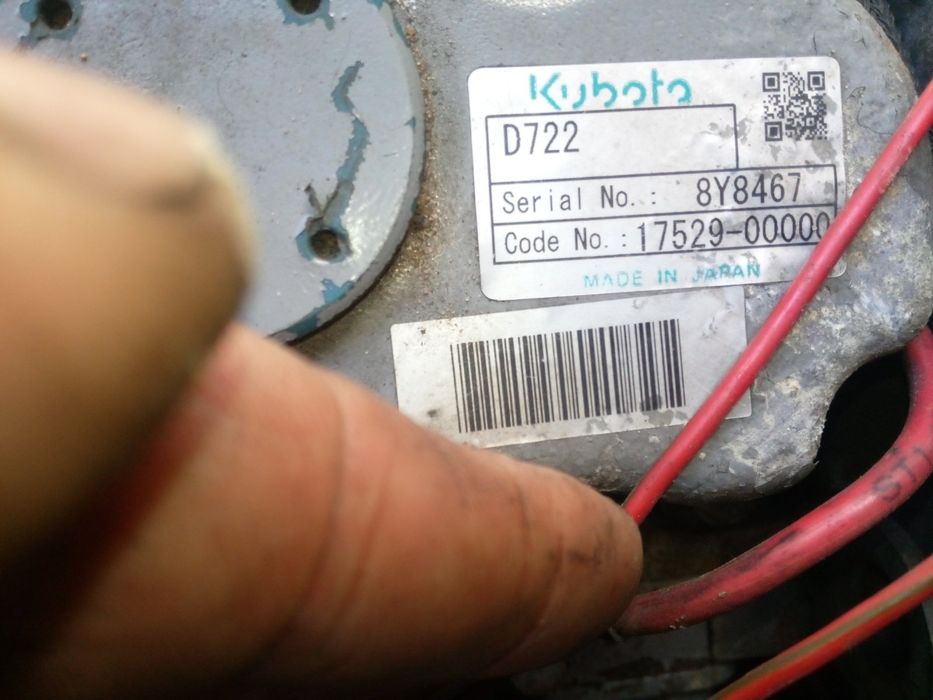 двиугн двигатель мотор Kubota D722 14кв 0.72л рефрежиратор