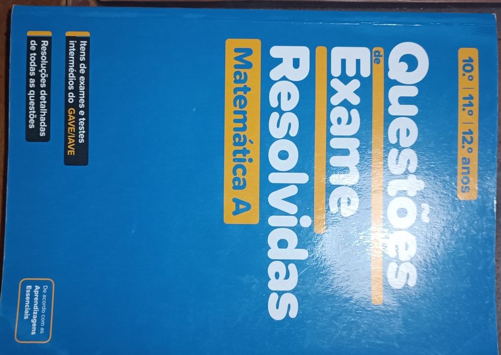 Livro preparação exame 12 ano Matemática A Porto Editora