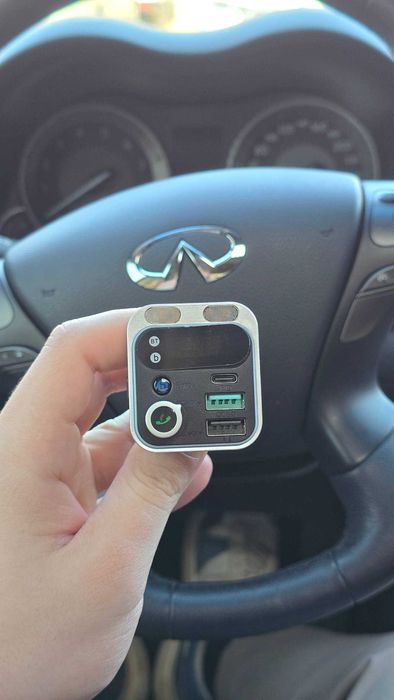 Bluetooth FM трансмітер для авто. 48W швидка зарядка | AUX / USB.