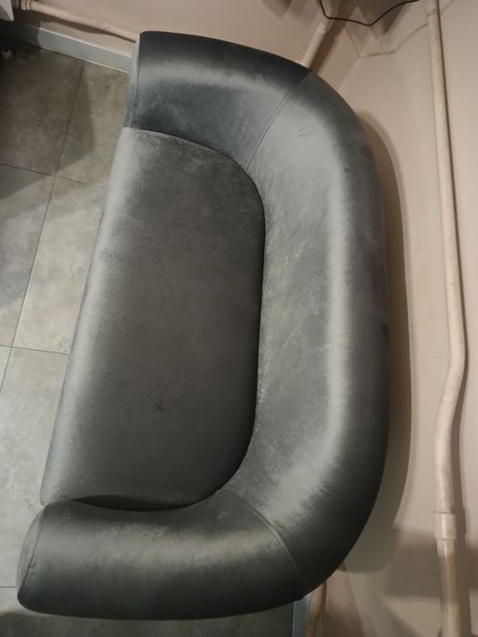 Sofa dwuosobowa szara