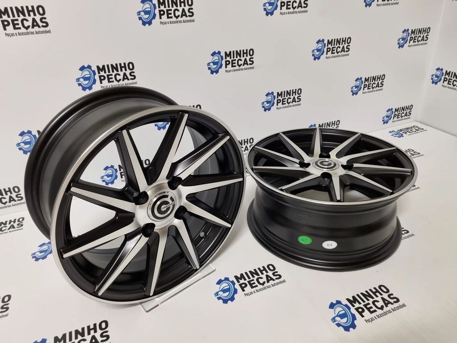 Jantes Look Vossen CVT em 14 (4x100) Preto Polido